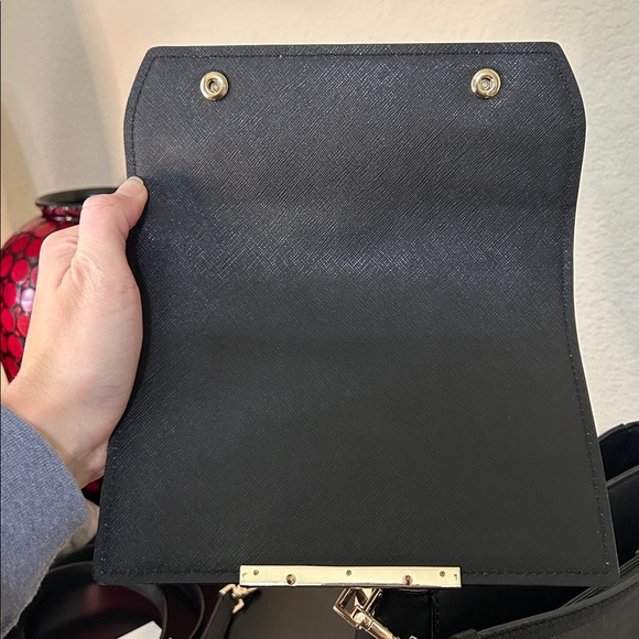 Kate Spade Heritage Make It Mine Byrdie Crossbody Black Saffiano Leather - Picture 15 of 17